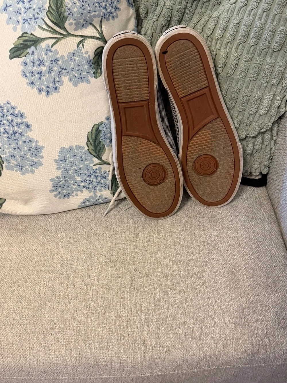 Polo Ralph Lauren Lander Boat Shoes Mini Gingham Men’s Size 10D